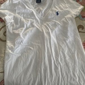 Ralph Lauren Polo neck tee white M